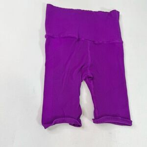 Free People x the Class Shorts Womens Medium Large Happiness Runs Ribbed Purple